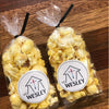 1 Cup Custom Labeled Popcorn Favor Bow Bag - 25 Pieces