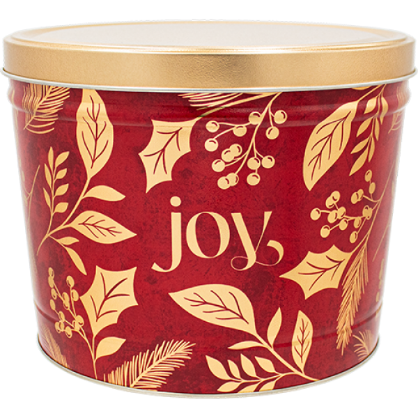 2 Gal Joy Popcorn Tin