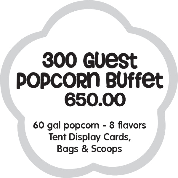 300 Person Popcorn Buffet