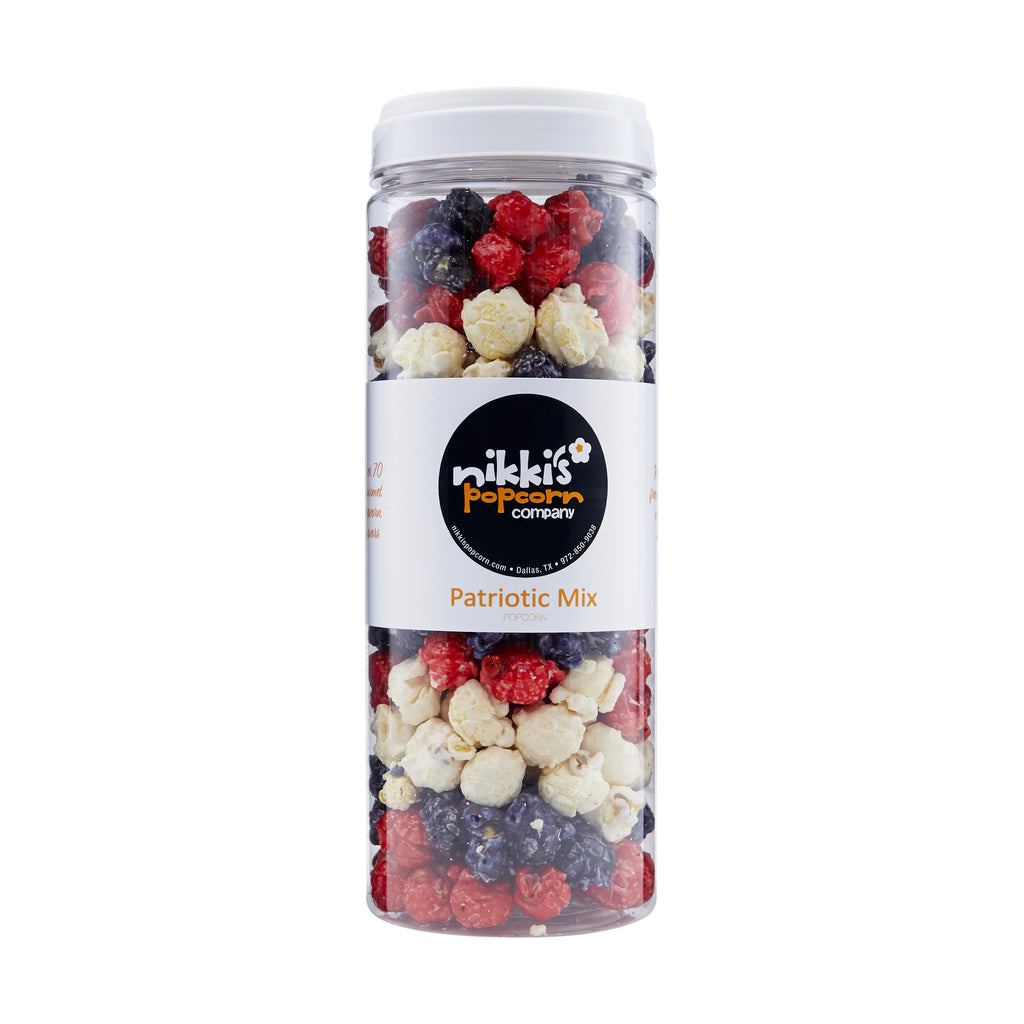 Red White & Blue Popcorn IN Gift Jar