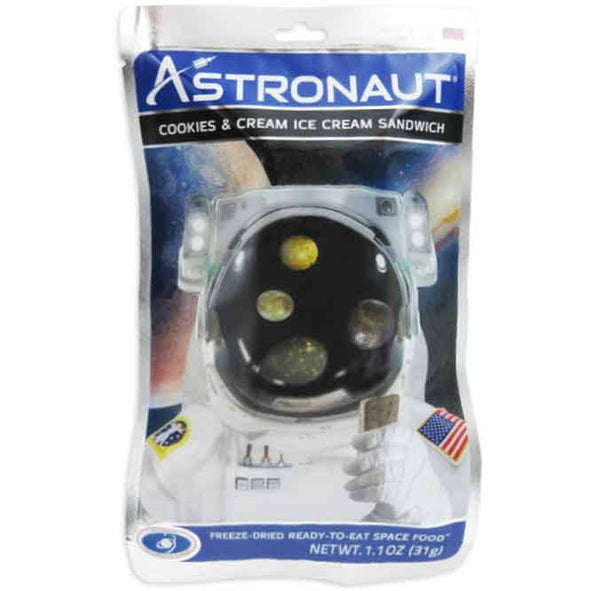 astronaut ice cream sandwich cookies and cream