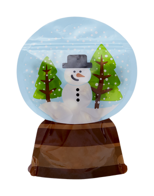 Snowman Globe Popcorn Treat Bag Christmas