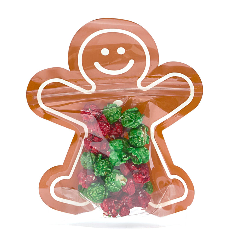 giNGERBREAD SHAPED POPCORN BAG