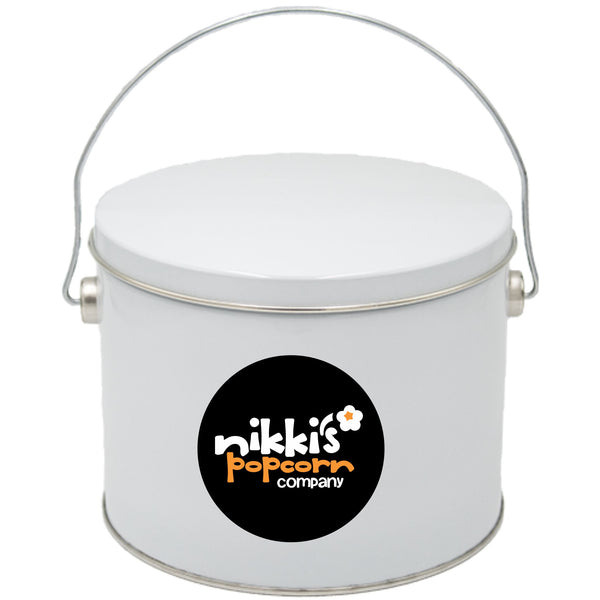 1/2 gallon gourmet popcorn tin can 