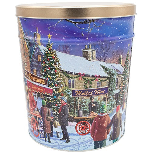 3.5 Gal Popcorn Tin Hometown Holidays