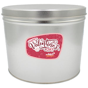 2 Gal Valentine's Day Popcorn Tin