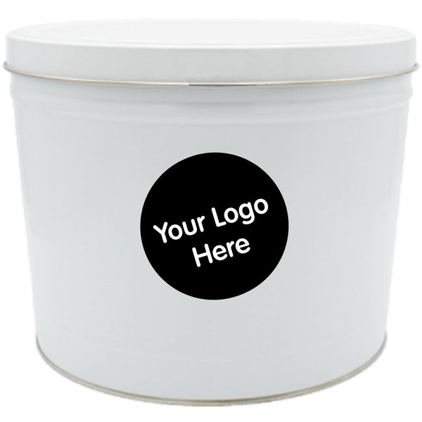 2 gallon custom logo popcorn tin