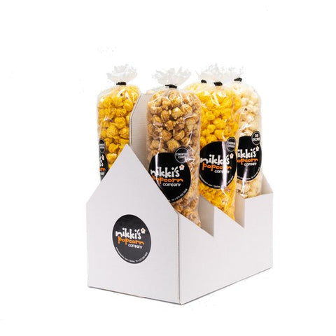 6 Pack Flavored Popcorn Sampler - Nikki's Popcorn Company-Dallas