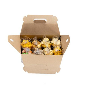 8 Pack Custom Branded Popcorn Sampler Gift Box