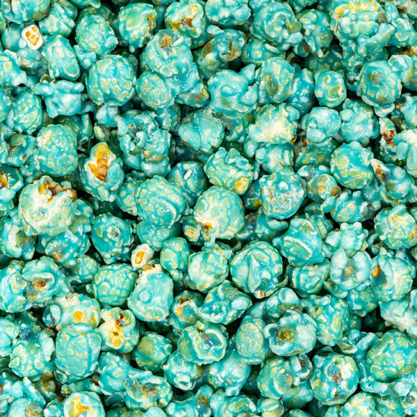 Light Blue Baby Blue Gourmet Coconut Flavored Popcorn