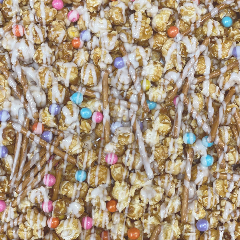 Easter Drizzle Chocolate Popcorn