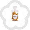 1 Cup Caramel Custom Labeled Popcorn Favor Bow Bag - 25 Pieces