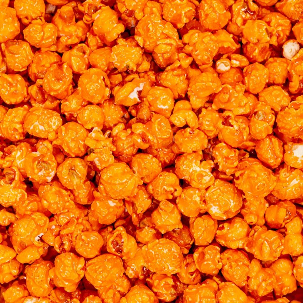 Orange Colored & Orange Flavored Popcorn Dallas TX