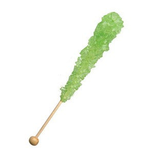Rock Candy Sticks (6) - Lime Green