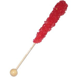 Rock Candy Sticks (6) - Red