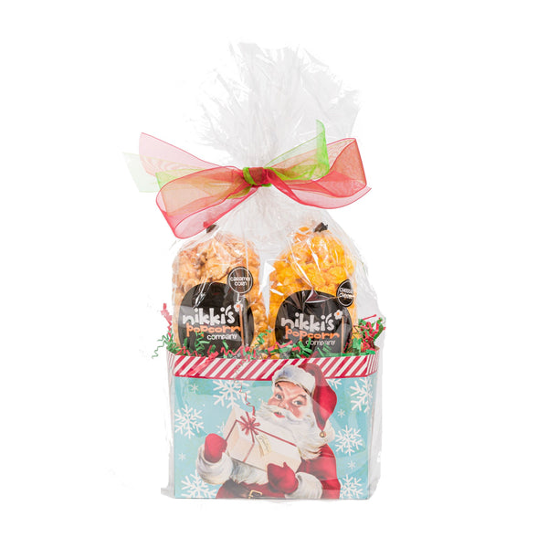 Christmas Popcorn Gift Box Santa