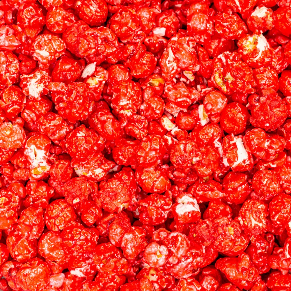 Red Colored Strawberry Popcorn