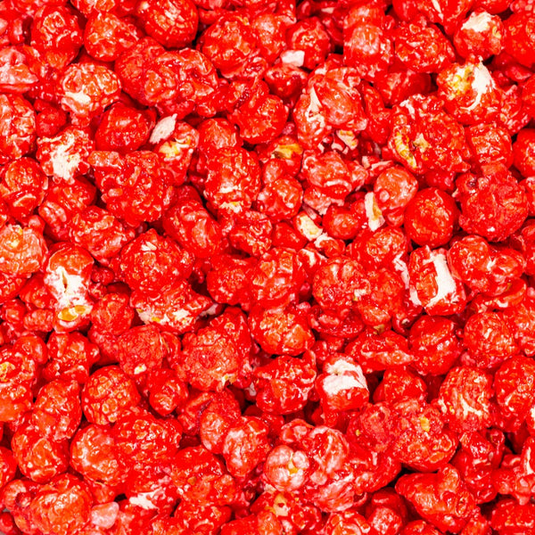 Gourmet Red Strawberry Popcorn - Nikkis Popcorn, Dallas, TX – Nikki's ...