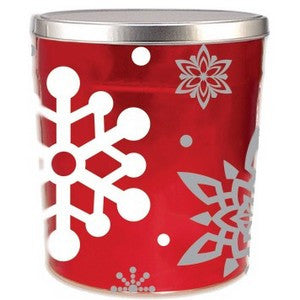 3.5 Let it Snow Popcorn Tin - Nikki's Popcorn Company Dallas, TX